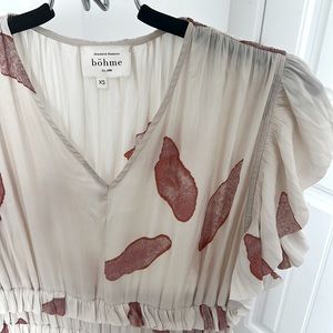 Bohme Willa ruffle dress, size xs